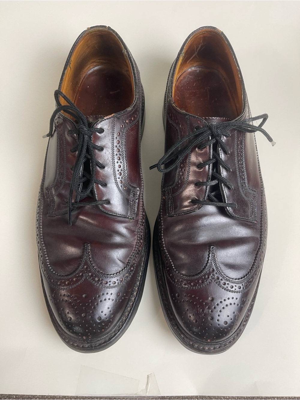 Florsheim Imperial Cordovan Longwing Oxfords V Cleat 93605 Mens 1o D